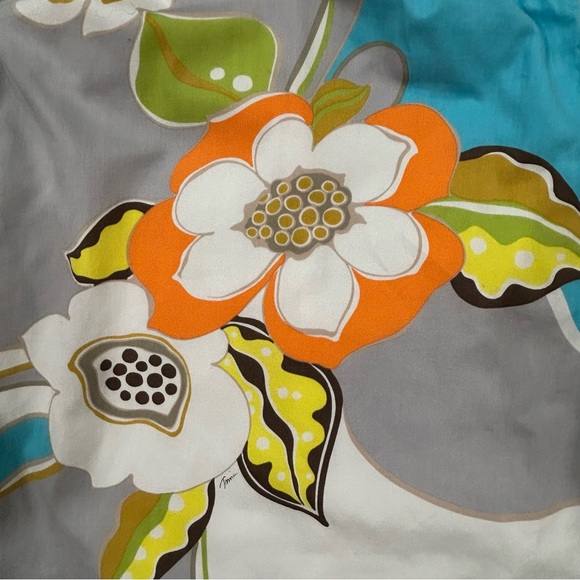 Trina Turk Colorful Cotton Floral Sun Dress Lined - Size 6 - Picture 5 of 8